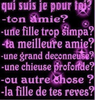 qui suis je pr toi?